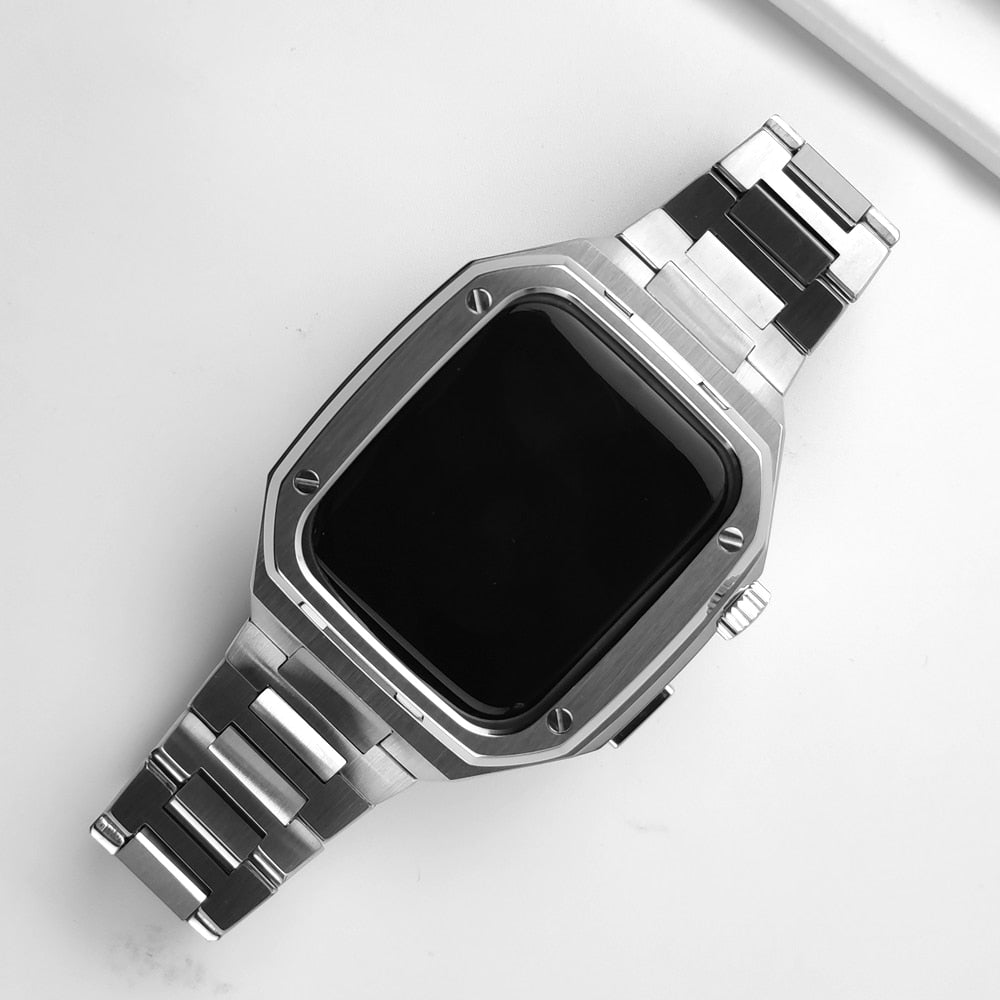 Seria Royal™ Metal — pasek + ochrona do zegarka Apple Watch